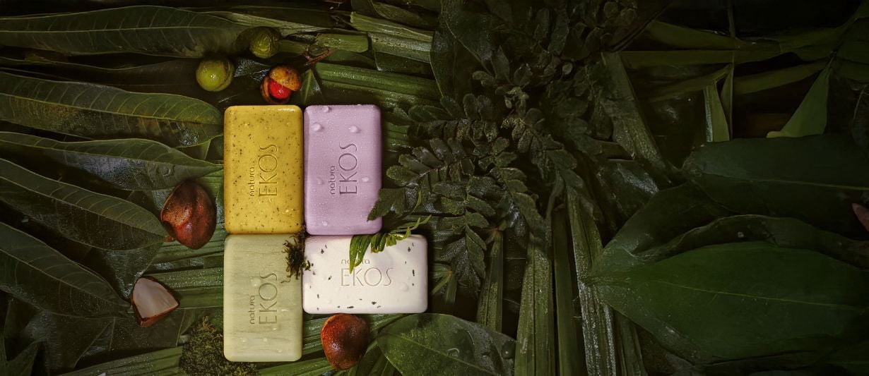 Jabones en Barra Puro Vegetal Ekos Cremosos y Exfoliantes 4 x 100 g c/u