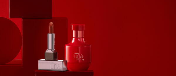 Kit Deo Parfum Una Somos e Batom CC Hidratante Vermelho 1