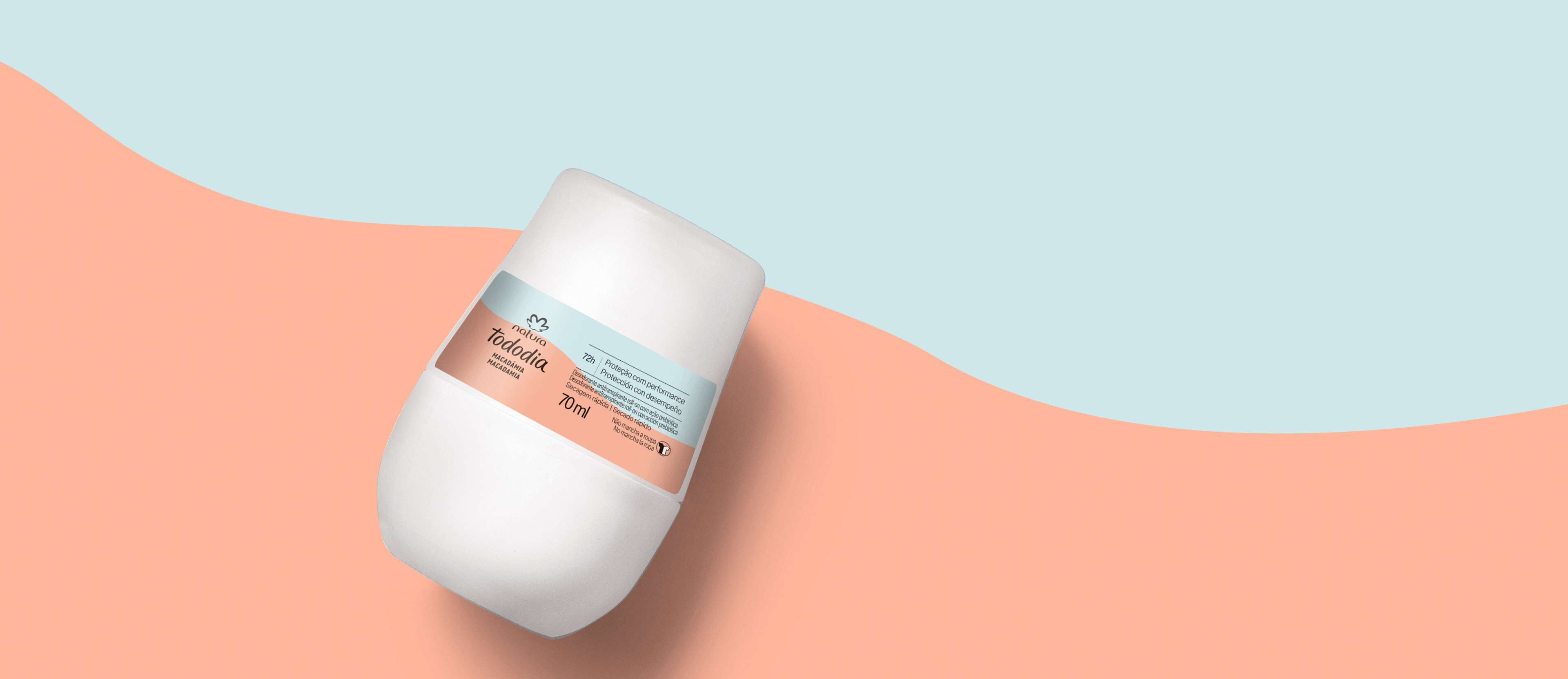 Desodorante Antitranspirante Roll-on Tododia Macadâmia