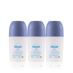 Kit Desodorante Antitranspirante Roll-on Kaiak O2 Feminino (3 unidades)