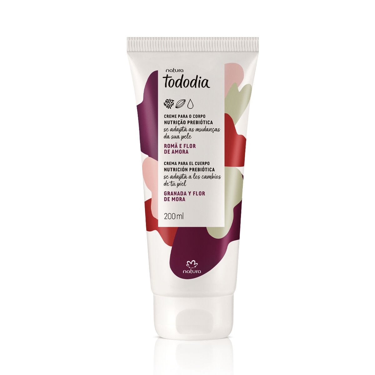 Creme Desodorante Nutritivo para o Corpo Tododia Romã e Flor de Amora 200 ml