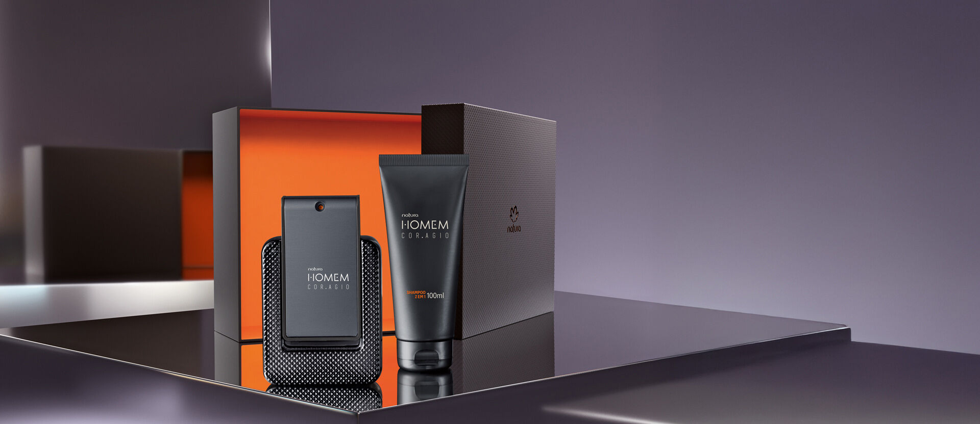 Presente Natura Homem Cor.agio (2 produtos)