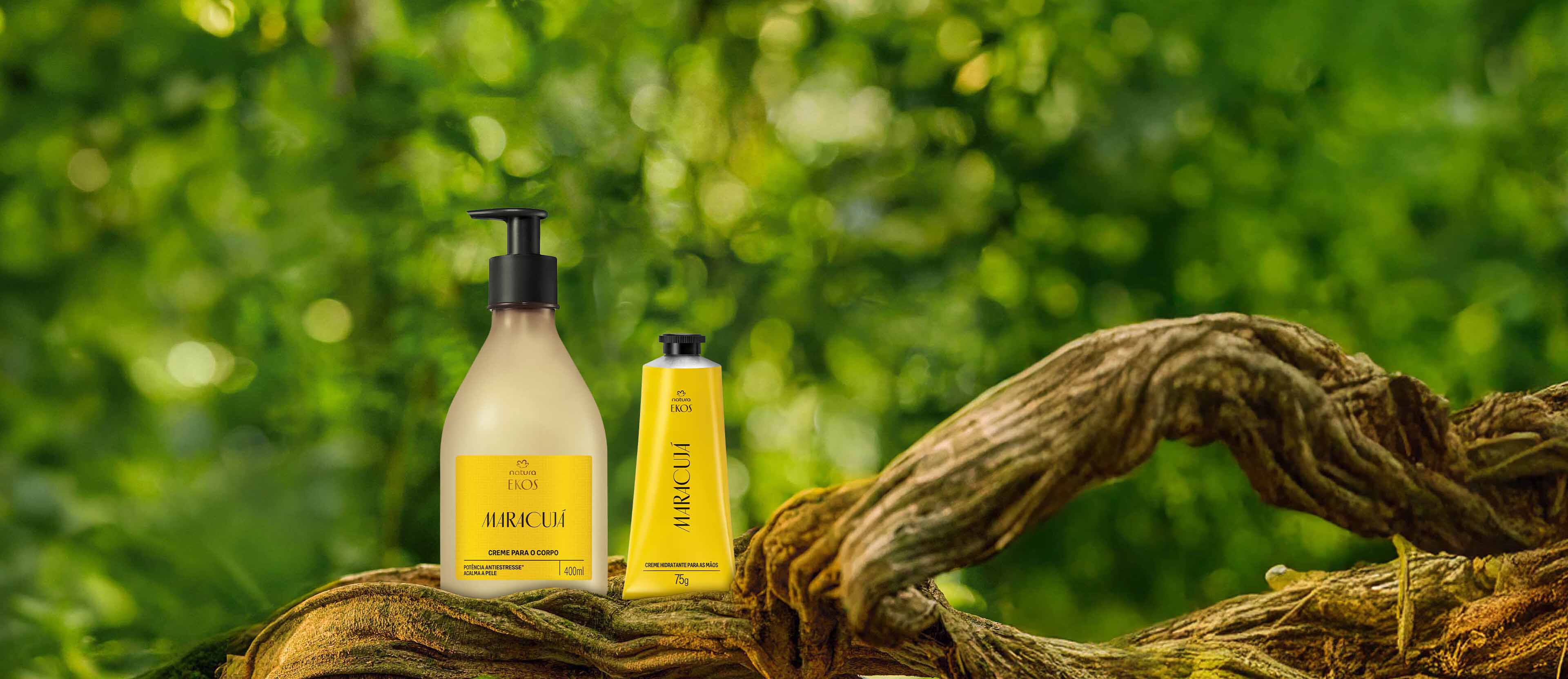 Kit Ekos Maracujá Creme para o Corpo e Mãos