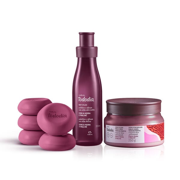 KIt Hidratação e Perfumação Intensa Tododia Cereja Negra e Praliné