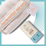 Kit Protetor Solar Facial Stick FPS 50 e Nécessaire Natura Solar