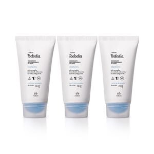 Kit Desodorante Antitranspirante em Creme Tododia Leite de Algodão (3 unidades)