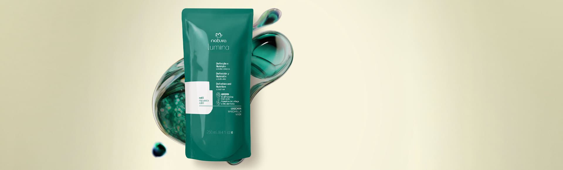 Refil Máscara Reconstrutora para Definição e Nutrição de Cabelos Crespos