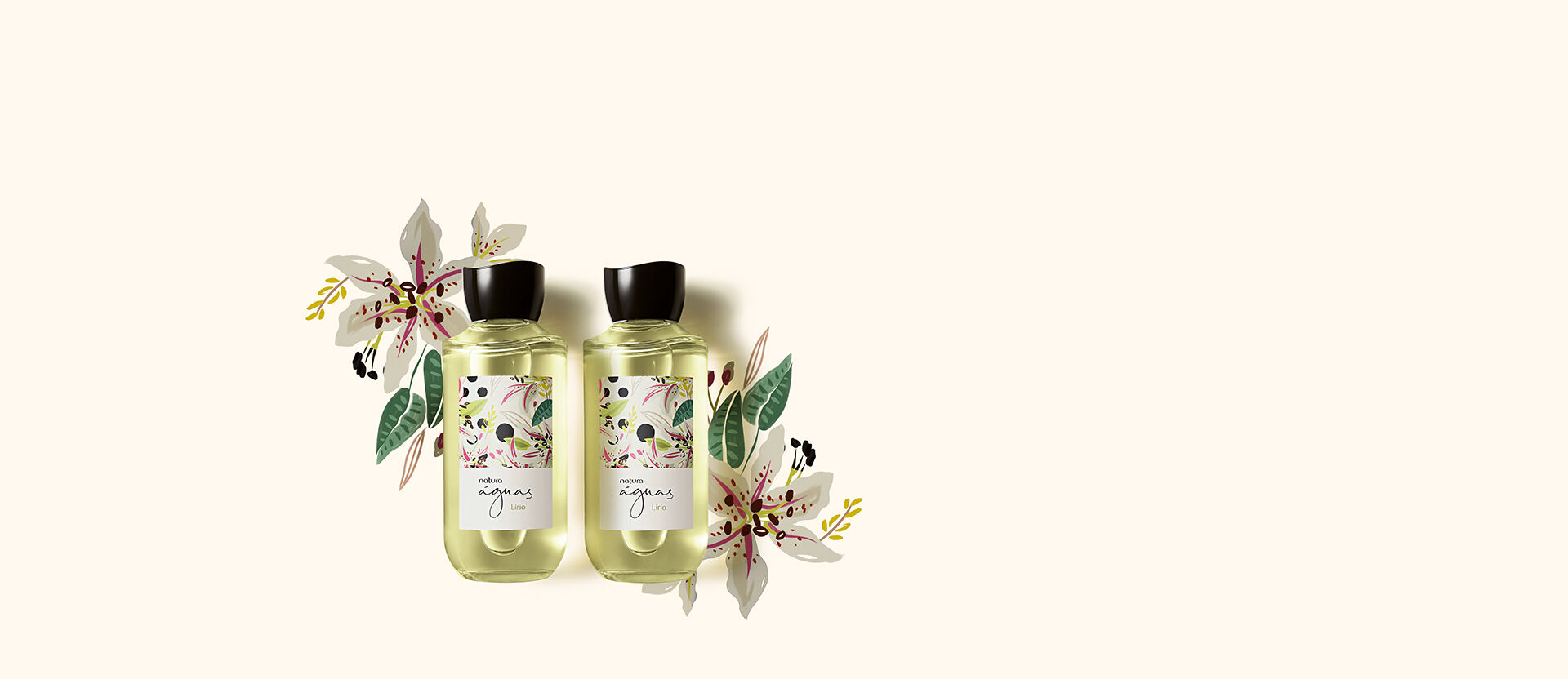 Kit Deo Colônia Lírio Águas de Natura (2 produtos)