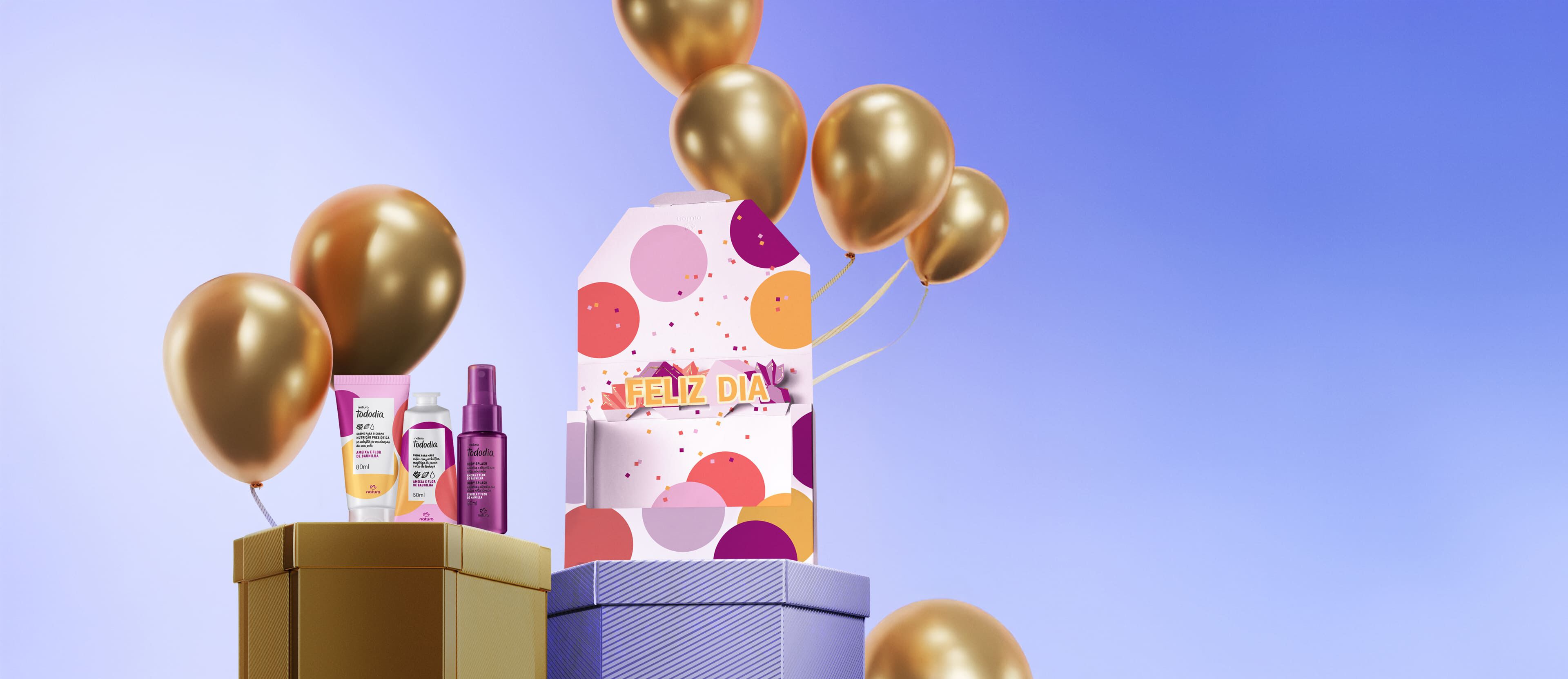 Presente Natura Tododia Feliz Aniversário (3 produtos)