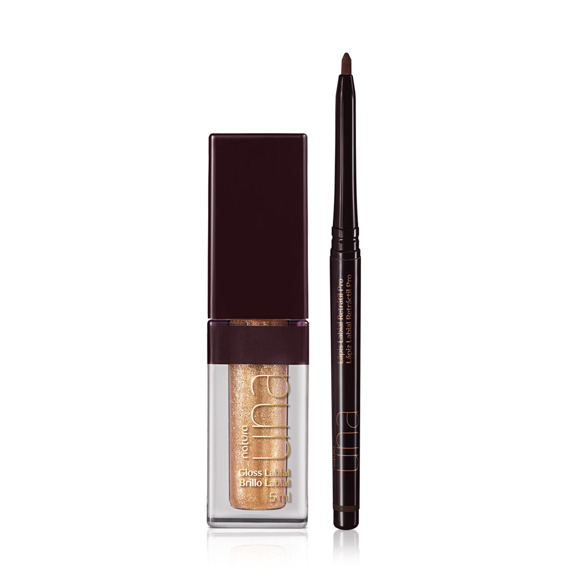 Duo Gloss e Lapis Labial Natura Una (2 Produtos)
