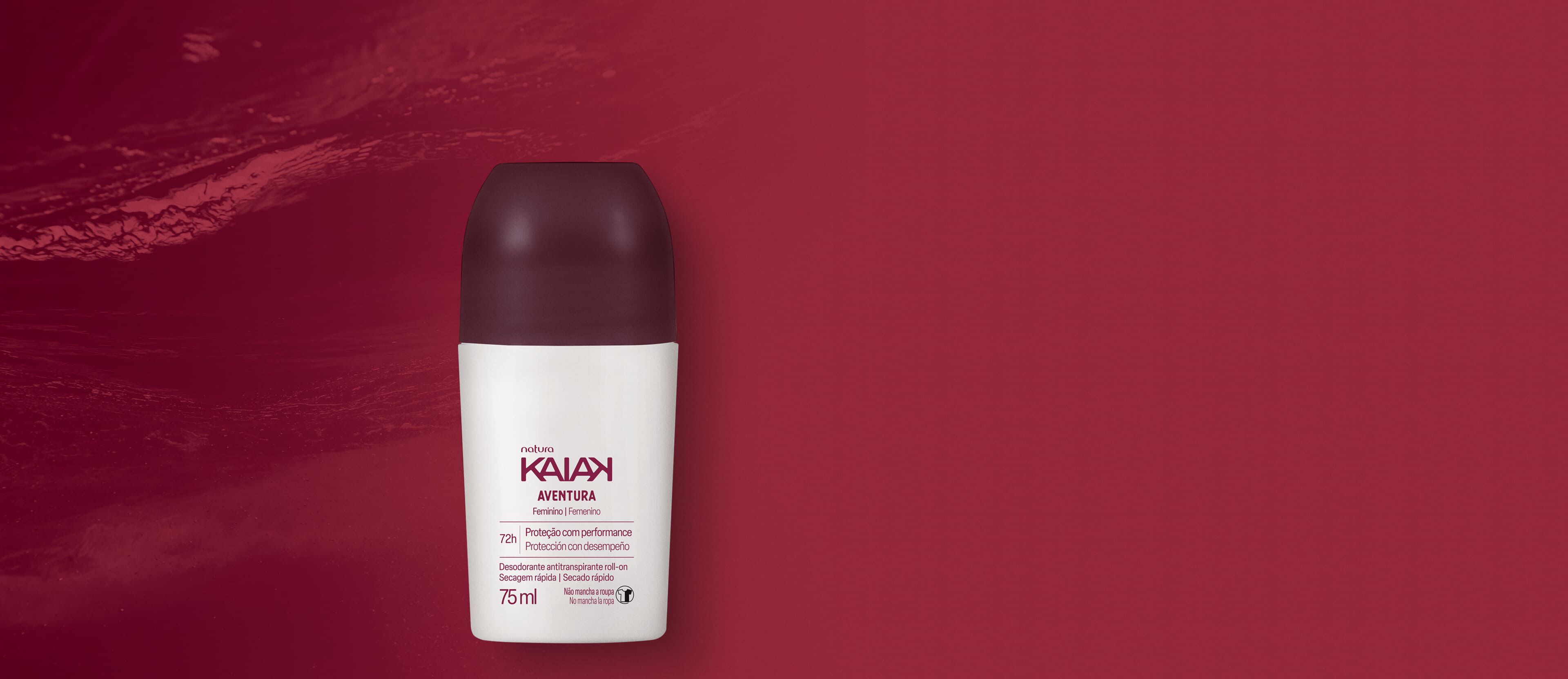 Desodorante Antitranspirante Roll-on Kaiak Aventura Feminino