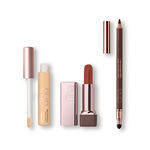 Kit Una Corretivo Cobertura Extrema 24h, Lápis Kajal Preto e Batom CC Nude 2C