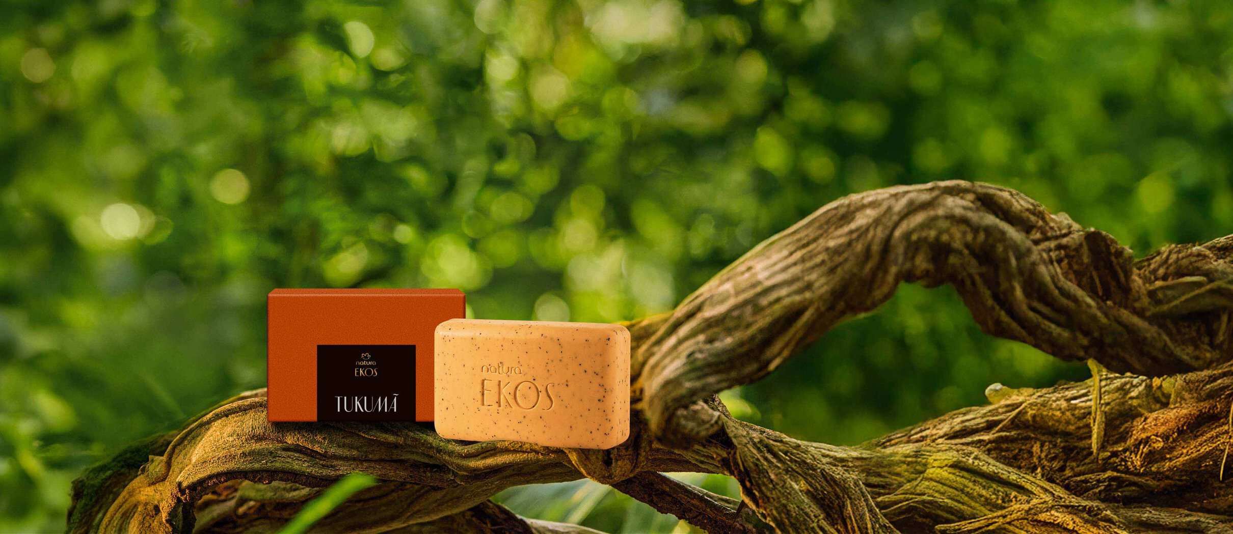 Sabonete em Barra Puro Vegetal Esfoliante Ekos Tukumã