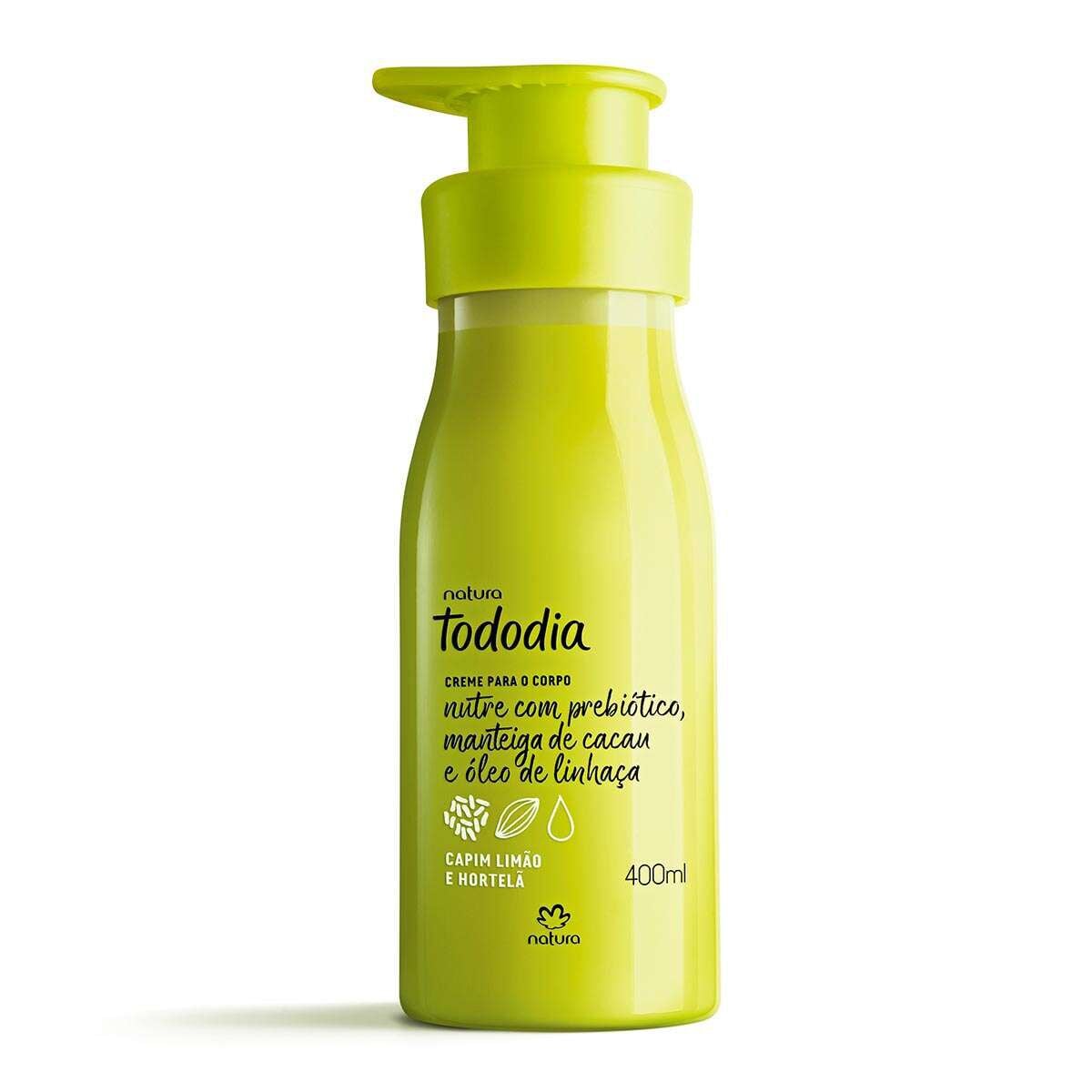 Creme Desodorante Nutritivo Para o Corpo Tododia Capim Limão e Hortelã 400 ml Creme Desodorante Nutritivo Para o Corpo Tododia Capim Limão e Hortelã 400 ml