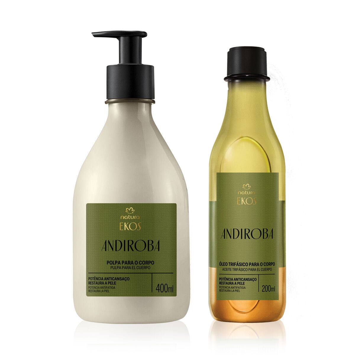 Kit Ekos Andiroba Creme Corporal e Óleo Trifásico (2 produtos)