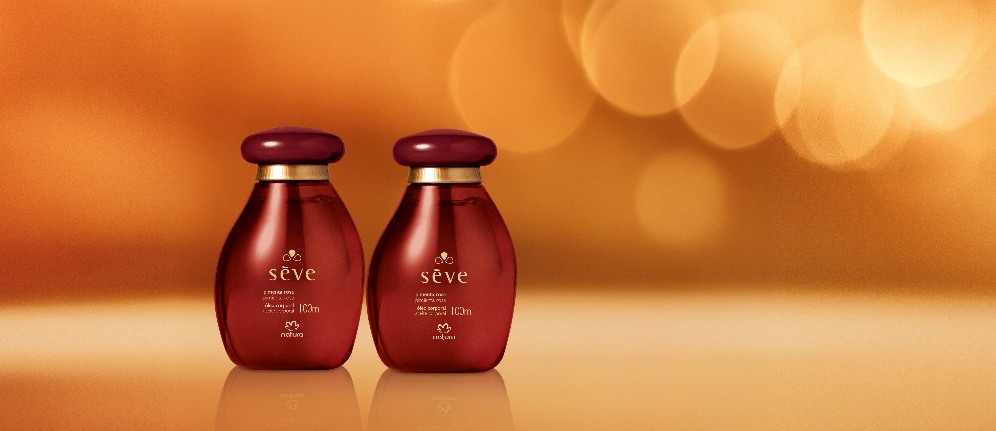 Kit Óleo Desodorante Corporal Sève Pimenta Rosa (2 unidades)