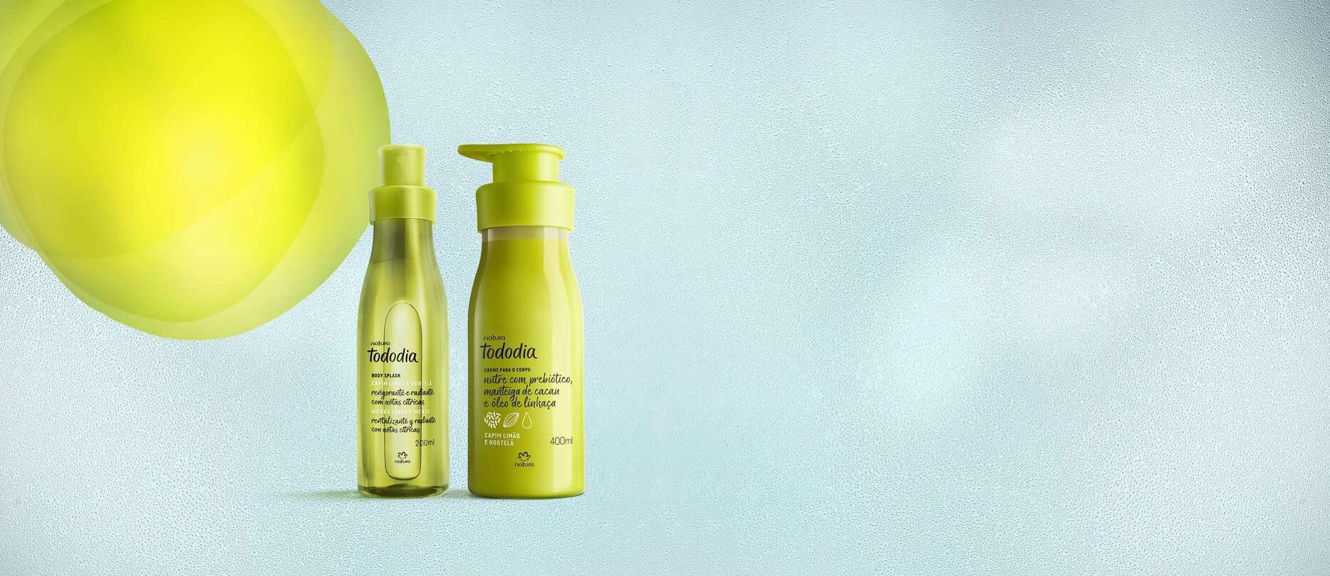 Kit Tododia Capim Limão e Hortelã com Hidratante e Body Splash (2 produtos)