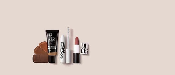 Kit Faces Base Checkmatte, Máscara Incolor e Batom Matte