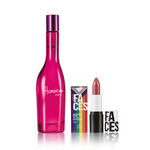 Kit Humor Próprio e Batom Cremoso Faces Cobre Sunset