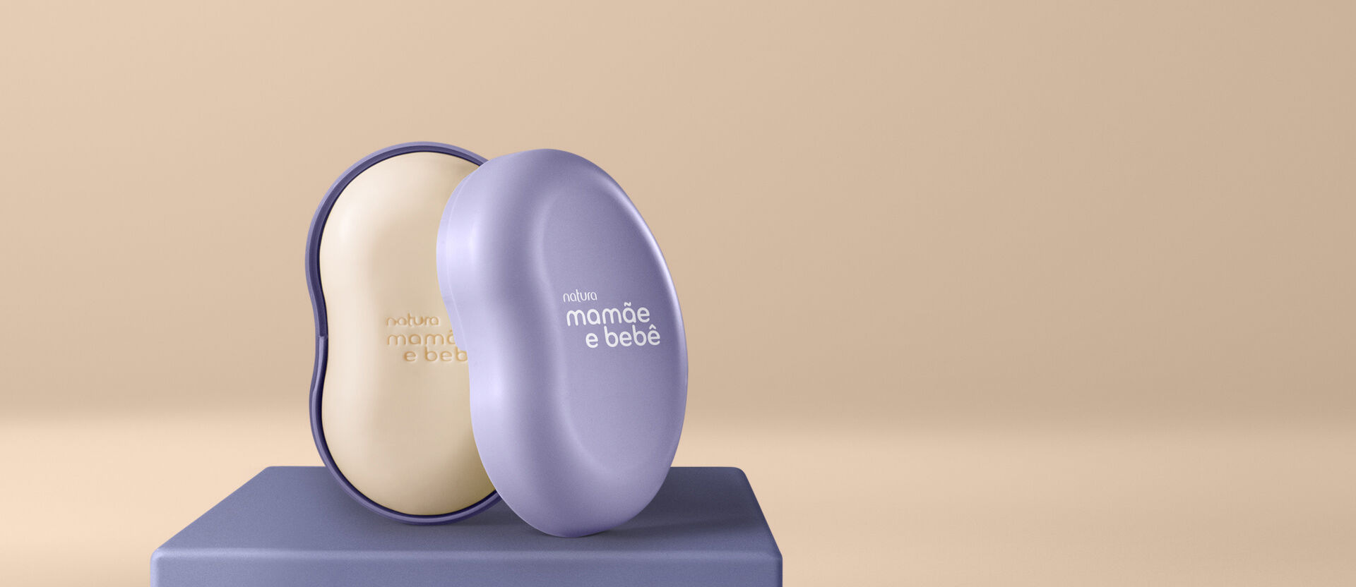 Sabonete em Barra Relaxante com Saboneteira Mamãe e Bebê