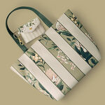 Kit Bolsa Listrada e Porta-cartão Crer Para Ver