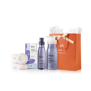 Kit Tododia Algodão com Hidratante, Body Splash, Sabonete em Barra e Sacola de Presente (4 produtos)
  