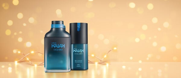 Presente Natal Deo Colônia e Deo Spray Masculino Kaiak Oceano
