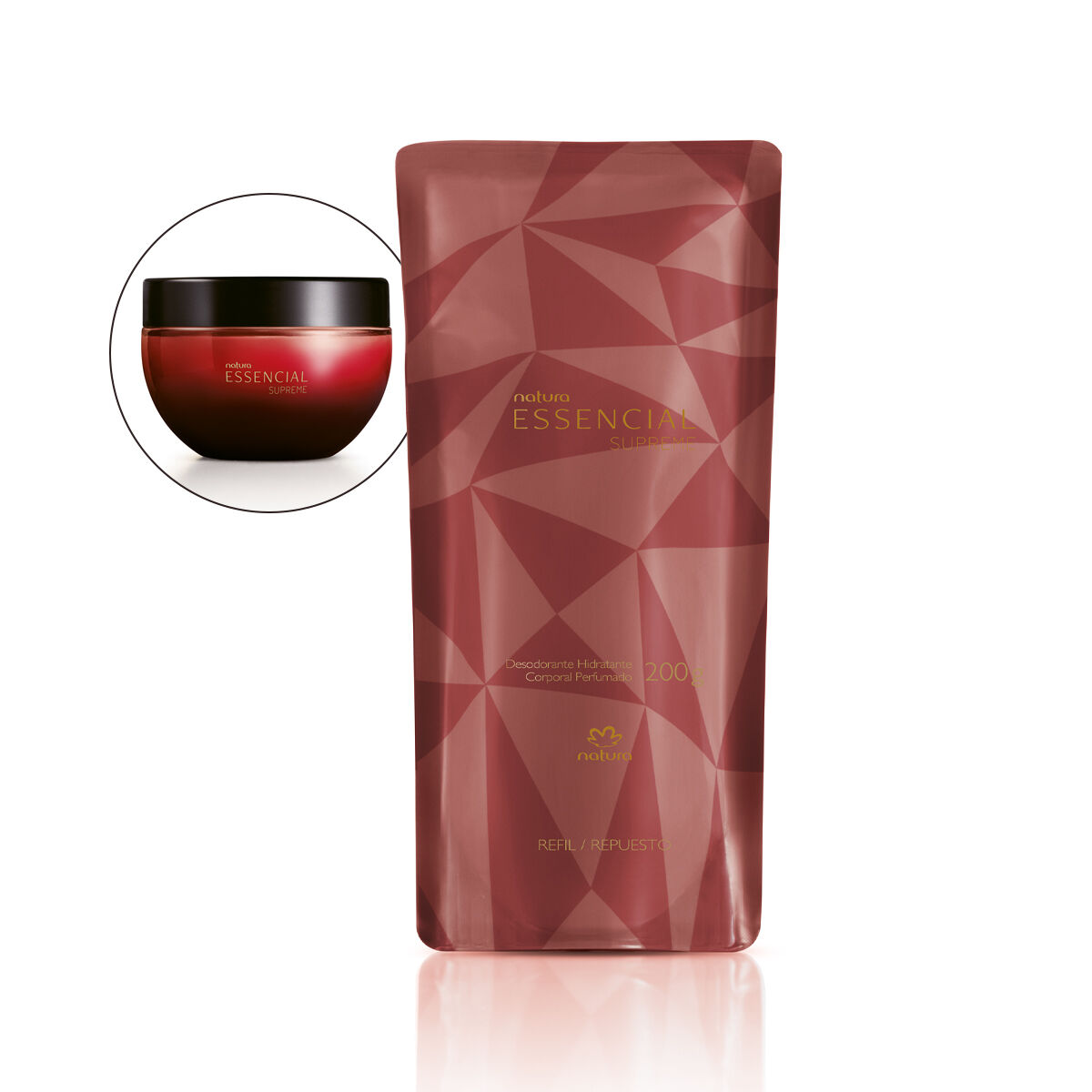 Refil Desodorante Hidratante Corporal Perfumado Essencial Supreme 200 g Refil Desodorante Hidratante Corporal Perfumado Essencial Supreme 200 g