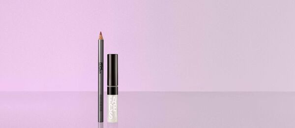 Kit Lápis para Lábios Rosa e Gloss Holográfico Natura Faces