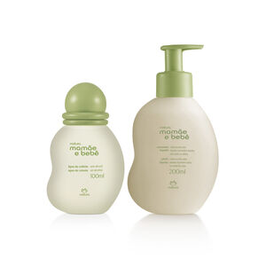 Kit Mamãe e Bebê Água de Colônia e Sabonete Líquido da Cabeça aos Pés (2 produtos)