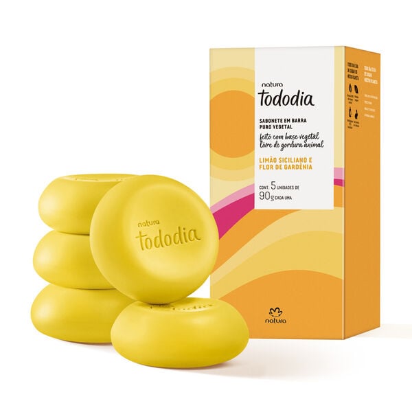 Kit Sabonetes Tododia Limão Siciliano e Flor de Gardênia