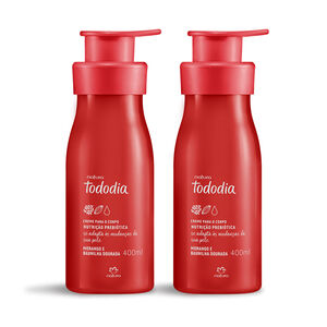 Kit Creme Corporal Tododia Morango e Baunilha Dourada (2 unidades)