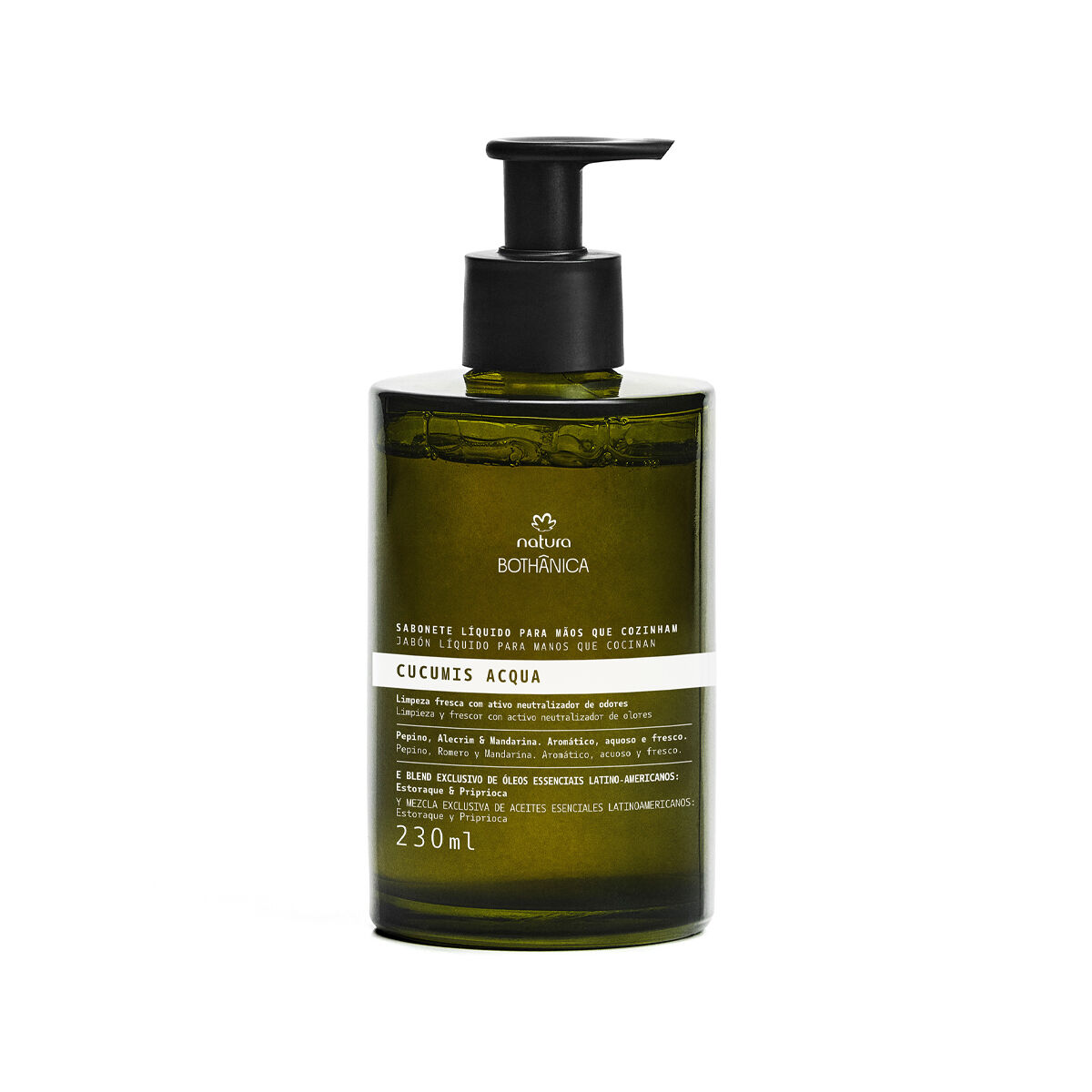 Sabonete Liquido para Mãos Que Cozinham Bothanica Cucumis Acqua 230 Ml