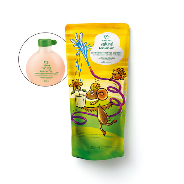 Refil Condicionador Infantil Cabelos Cacheados Tóin Óin Óin Natura Naturé