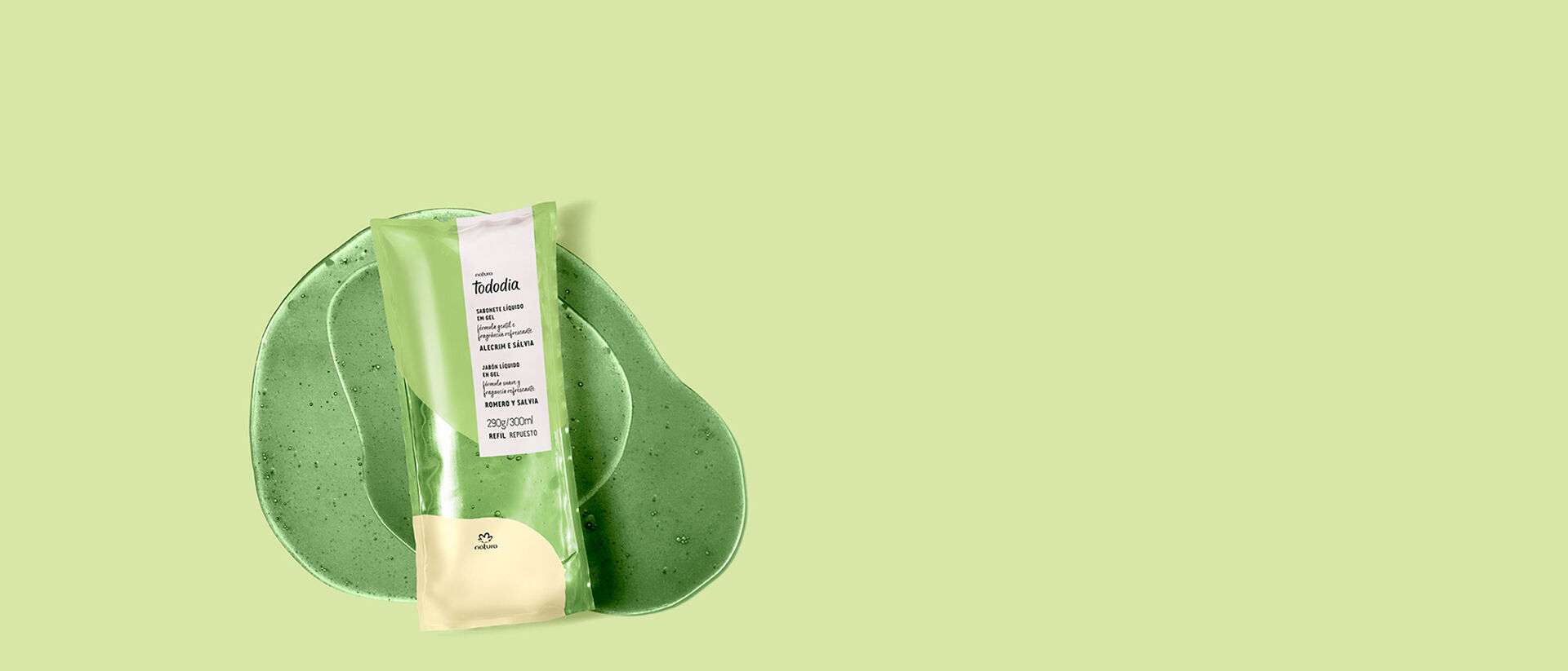 Refil Sabonete Líquido em Gel Tododia Alecrim e Sálvia