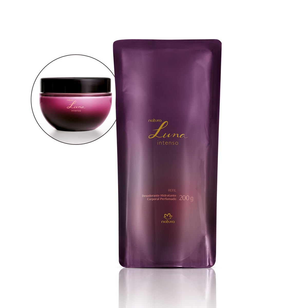 Refil Desodorante Hidratante Corporal Perfumado Luna Intenso