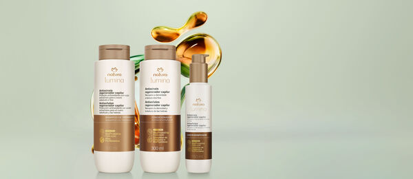 Kit Lumina Antissinais Regenerador Capilar com Leave-in (3 produtos)