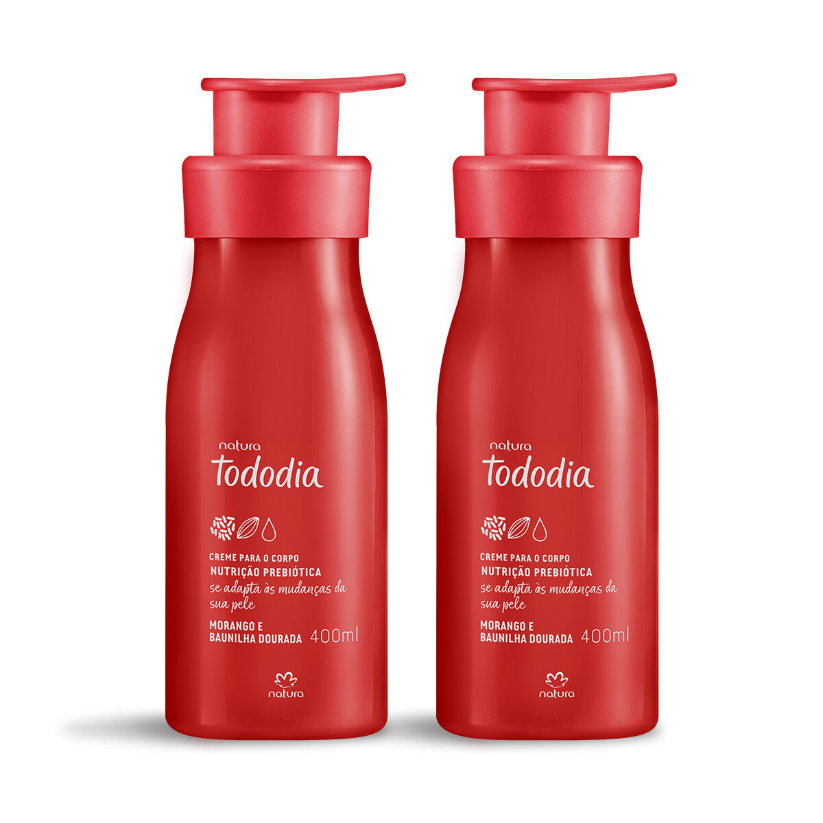 Kit Creme Corporal Tododia Morango e Baunilha Dourada (2 Unidades)
