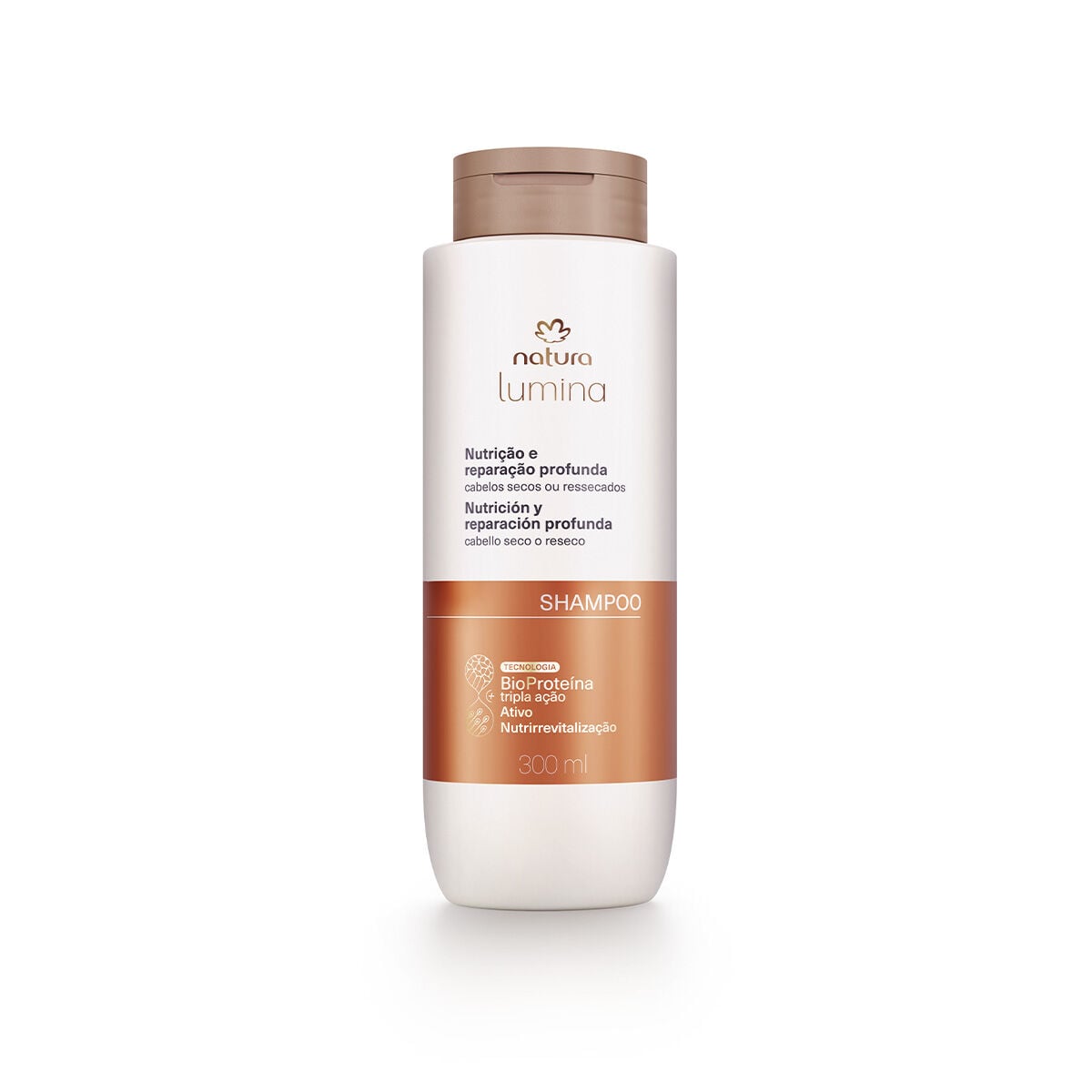 Shampoo Nutritivo para Cabelos Secos ou Ressecados Lumina 300 Ml