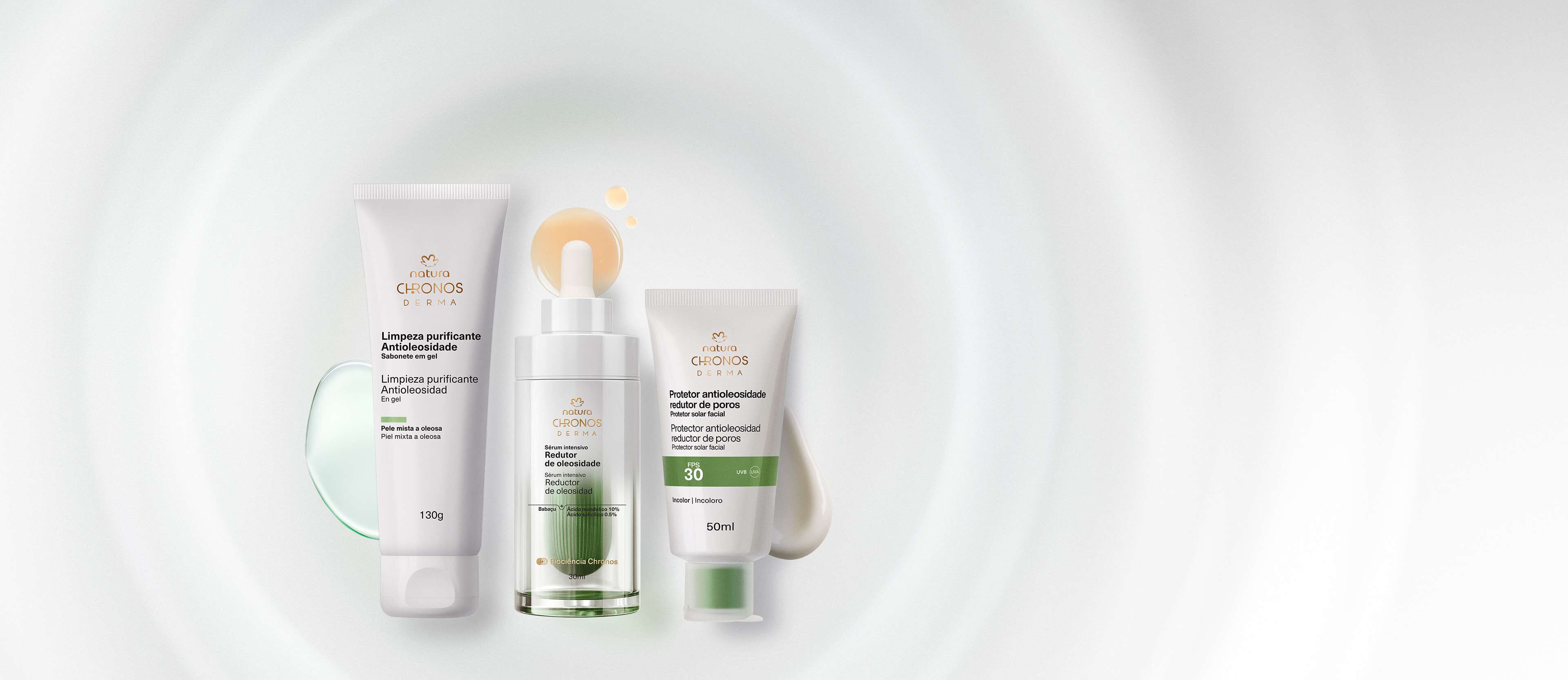 Kit Rotina para Pele Oleosa Chronos Derma (3 produtos)