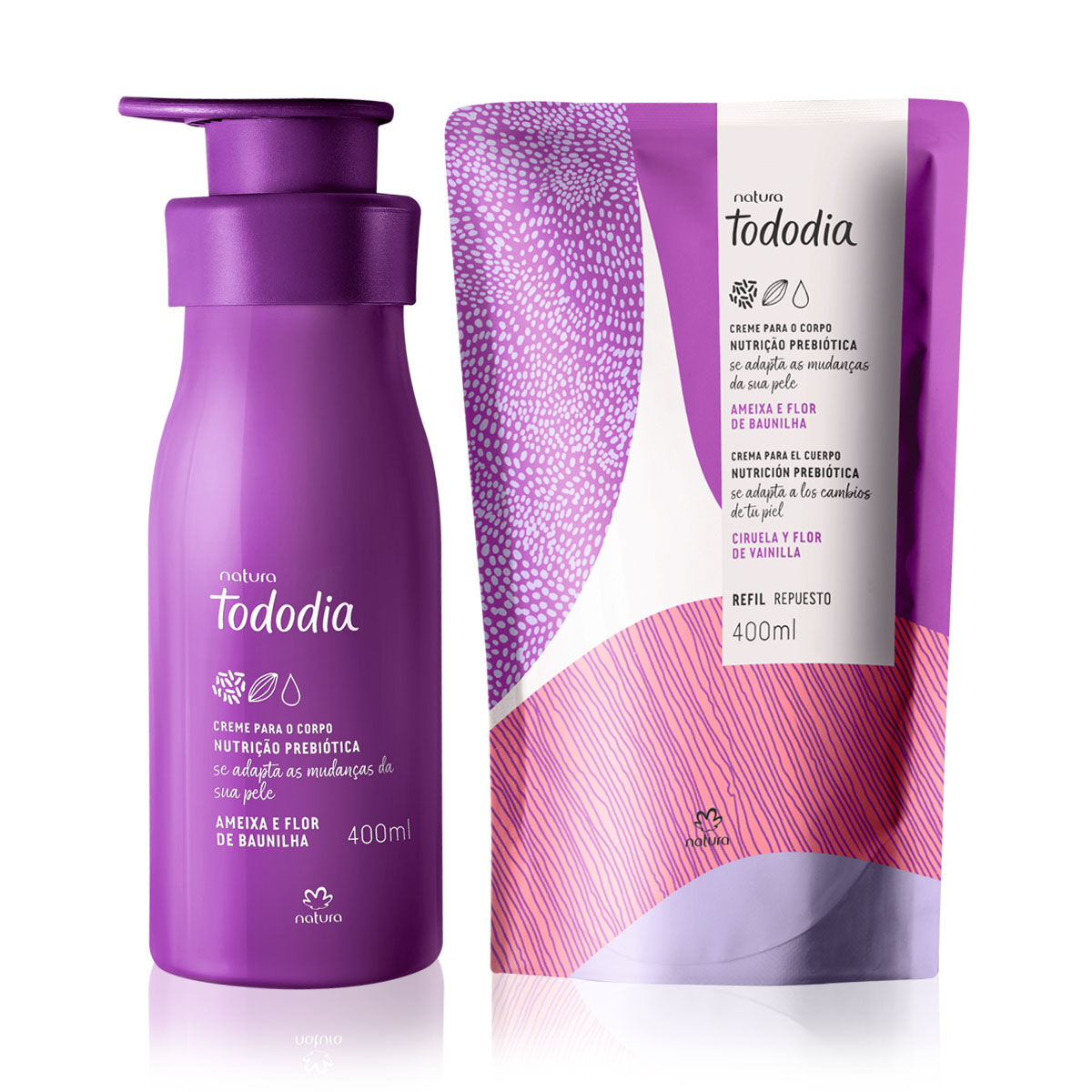 Kit Tododia Ameixa e Flor de Baunilha (2 Produtos)