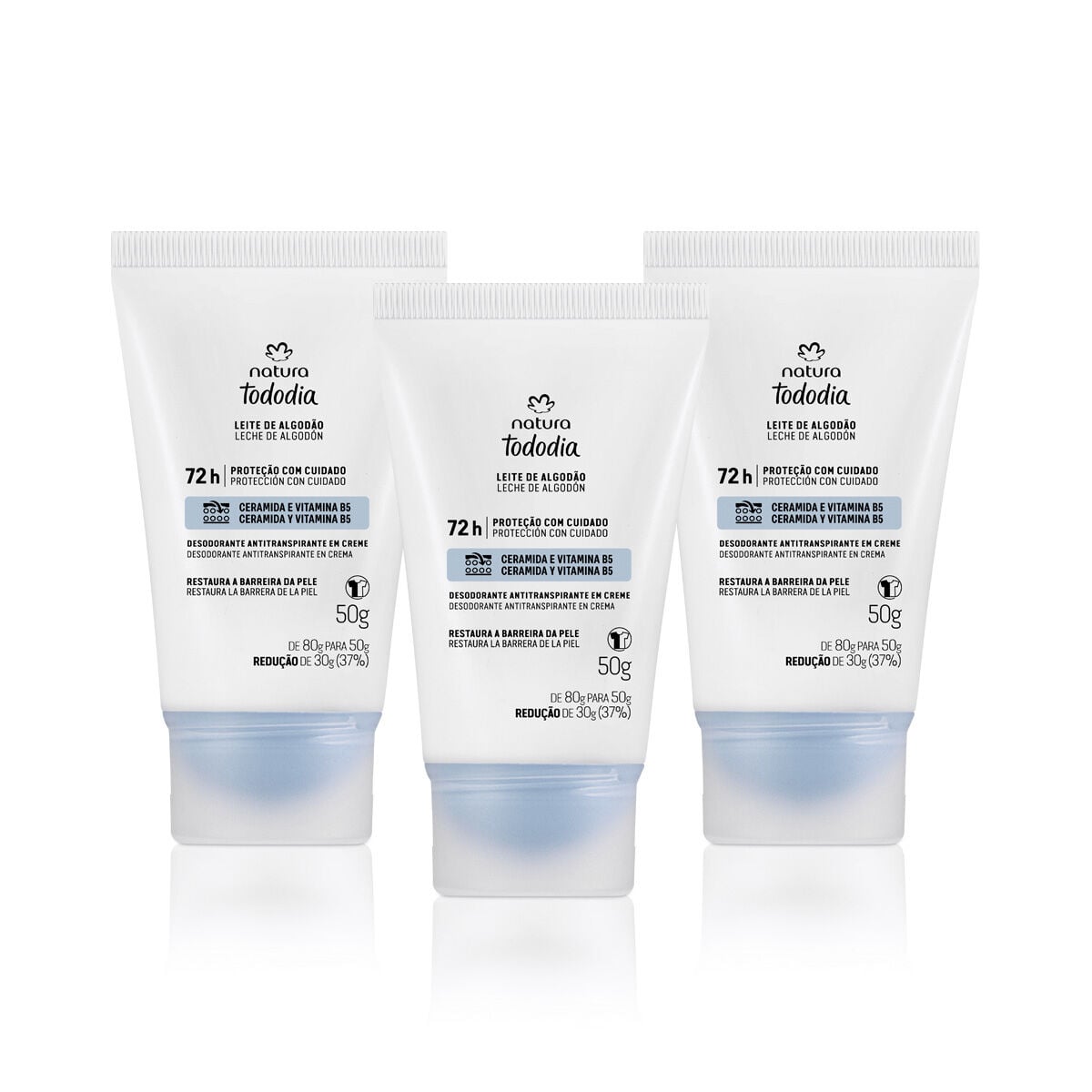 Kit Desodorante em Creme Tododia Algodao (3 Produtos)