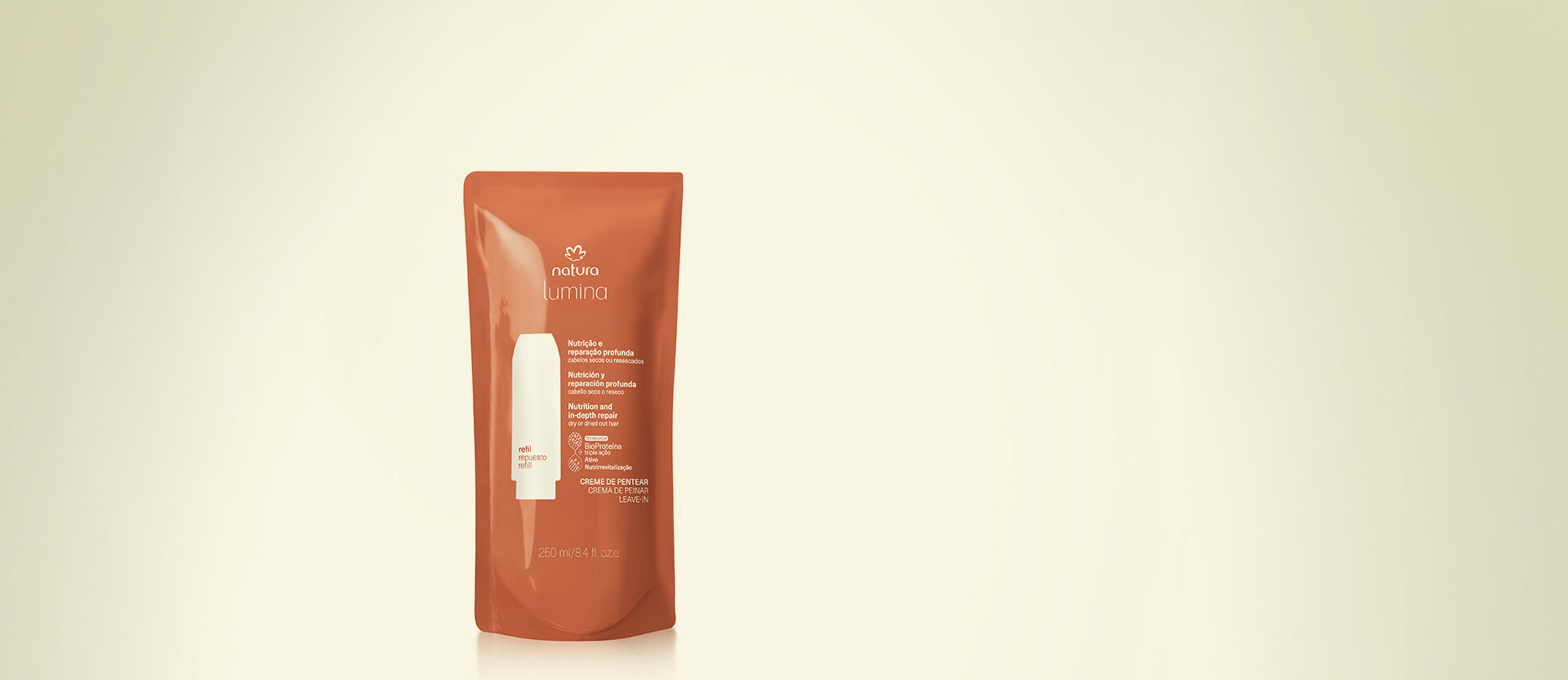 Refil Creme de Pentear Selador de Cutículas para Nutrição e Reparação Profunda