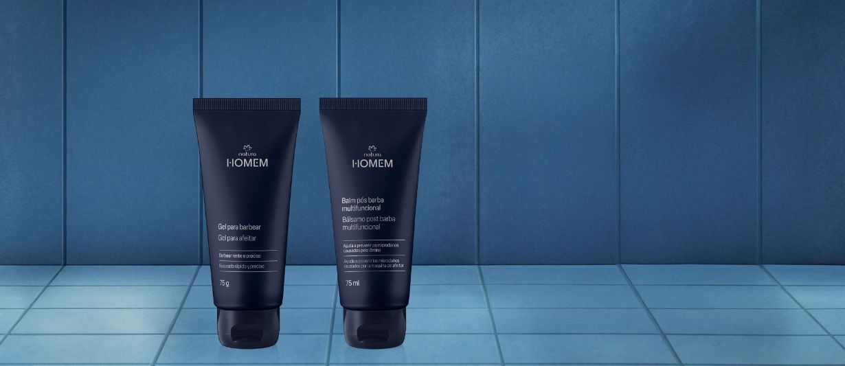Kit Gel para Barbear e Balm Pós-barba Natura Homem (2 produtos)