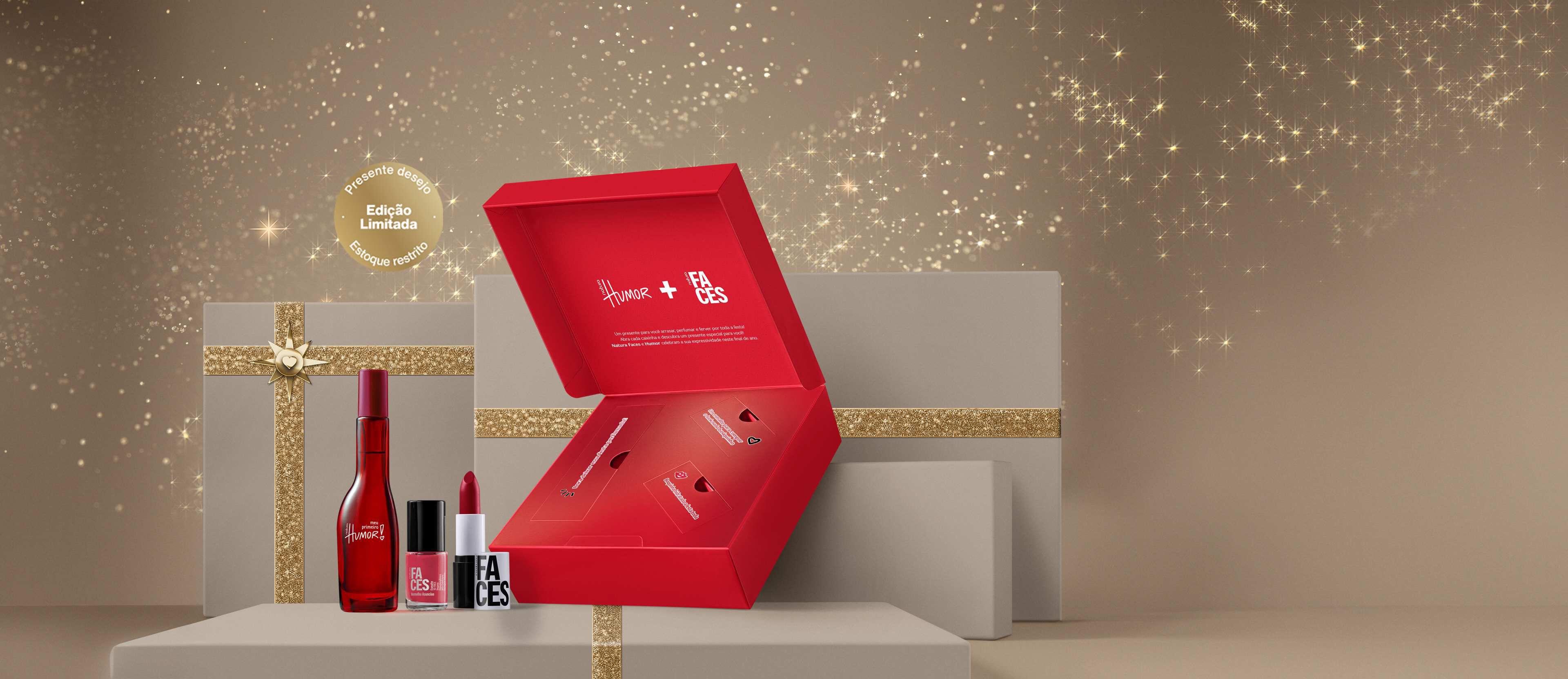 Presente Natura Faces e Humor (3 produtos)