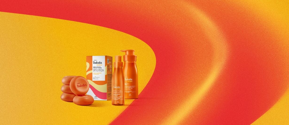 Kit Tododia Energia Flor de Gengibre e Tangerina com Sabonete, Hidratante e Body Splash (3 produtos)