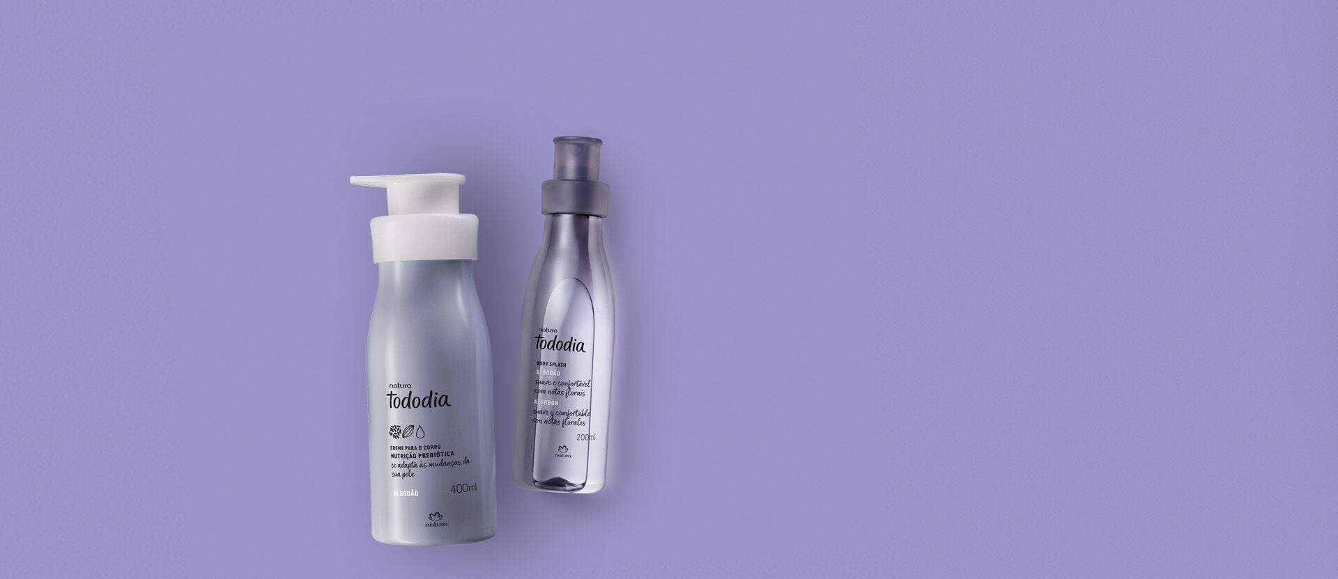Kit Tododia Algodão Body Splash + Creme Desodorante (2 produtos)