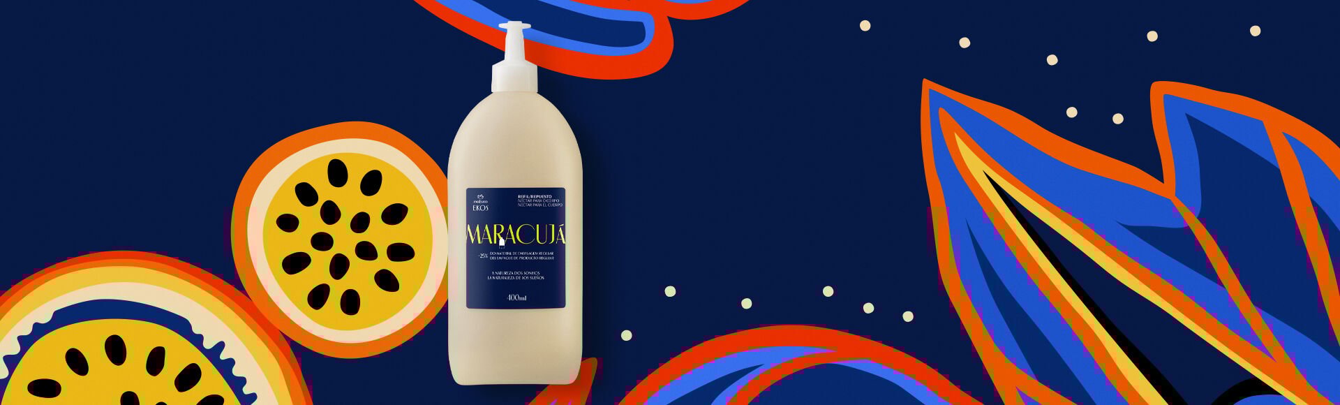Refil Néctar Desodorante Hidratante Ekos Maracujá Natureza dos Sonhos