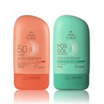 Kit Protetor Solar Corporal FPS 50 e Gel Hidratante Pós-sol Natura Solar