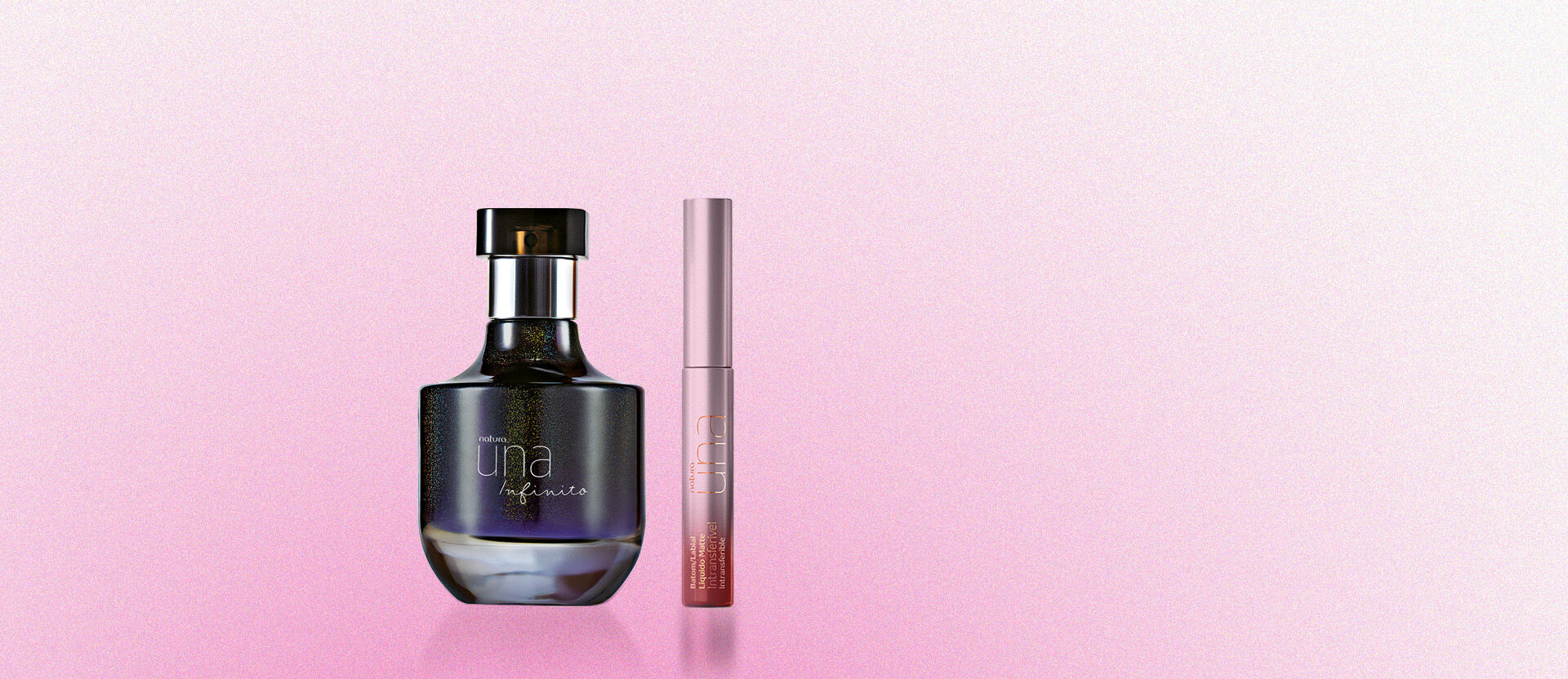 Kit Una Infinito + Batom Líquido Matte Una Vermelho (2 produtos)
